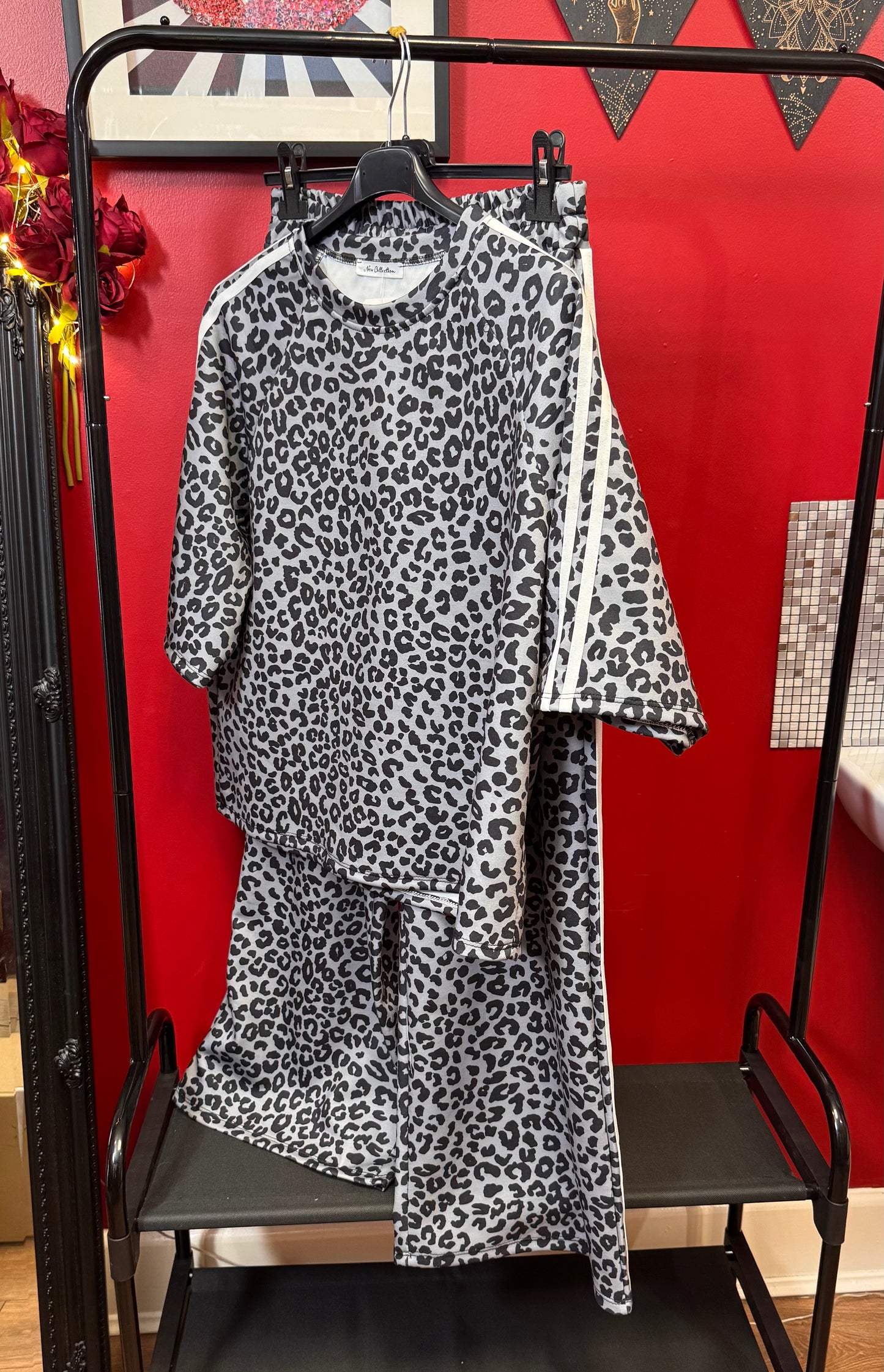 Leopard Print Two-piece Co-ord Set