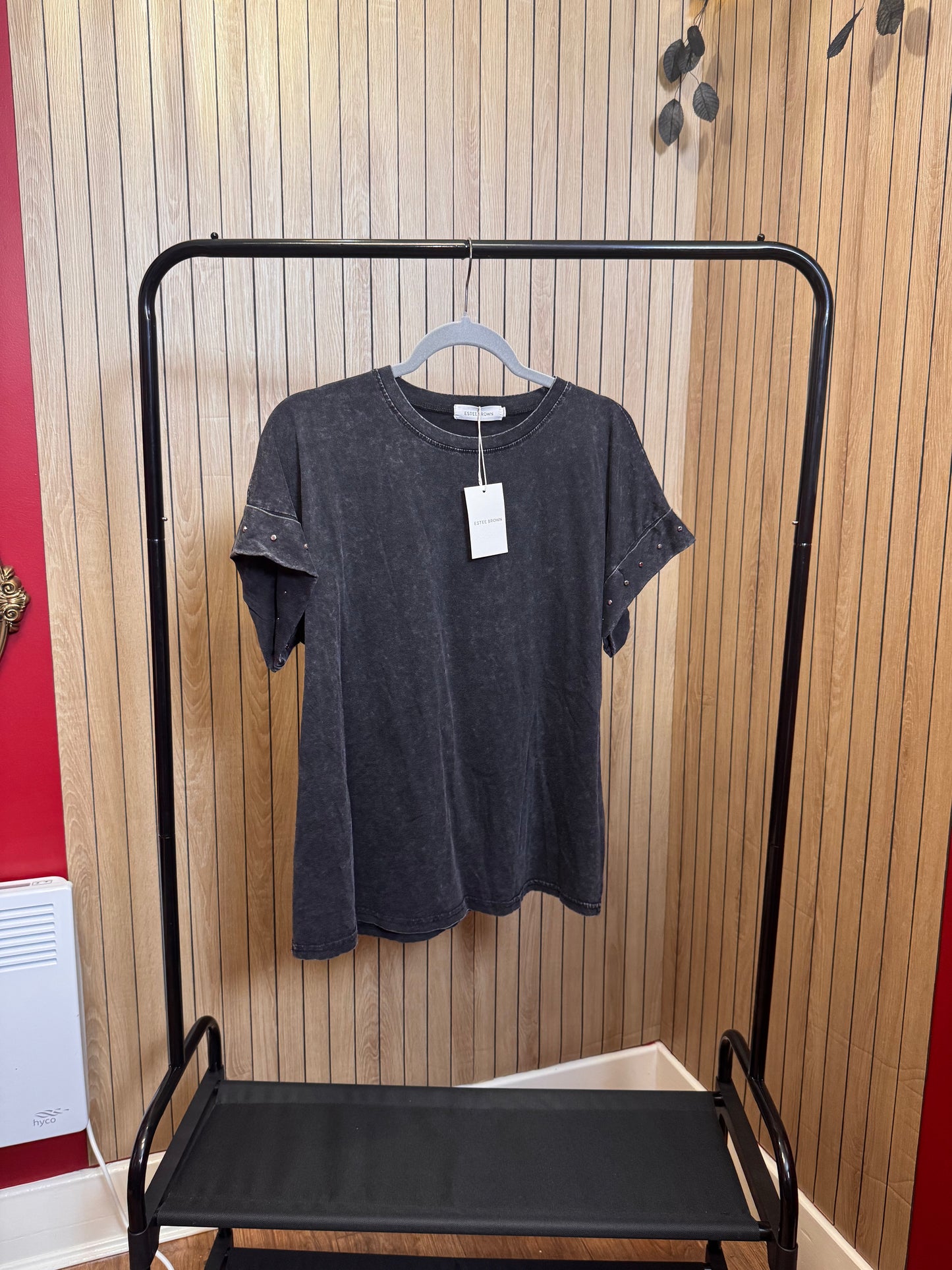 Stud Sleeve T Shirt