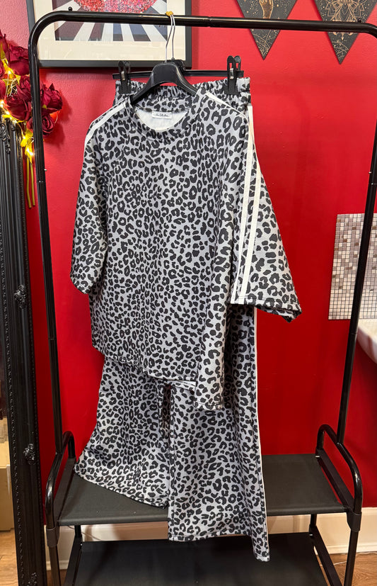 Leopard Print Two-piece Co-ord Set