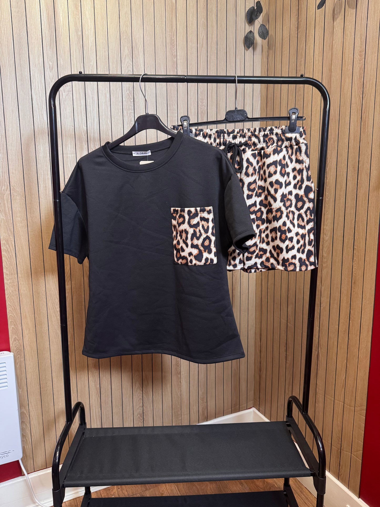 Leopard Two Piece Co-ord Shorts Set