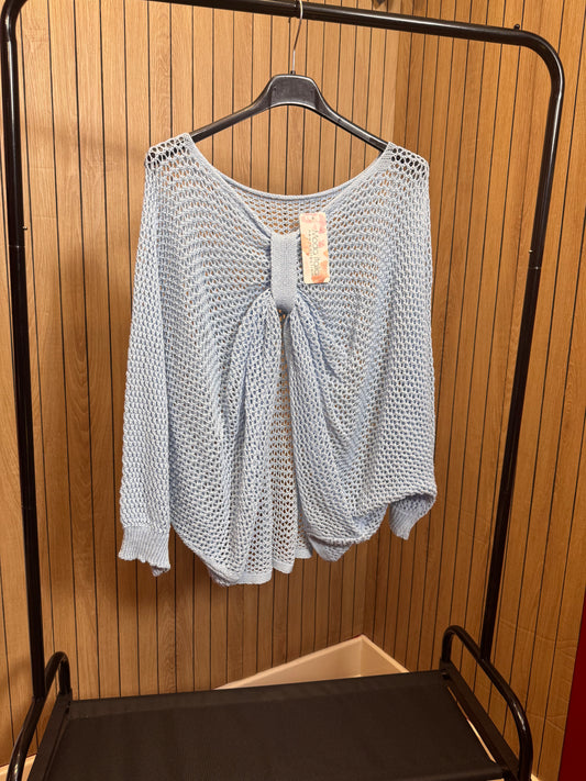 Crochet Knit Oversized Cotton Top