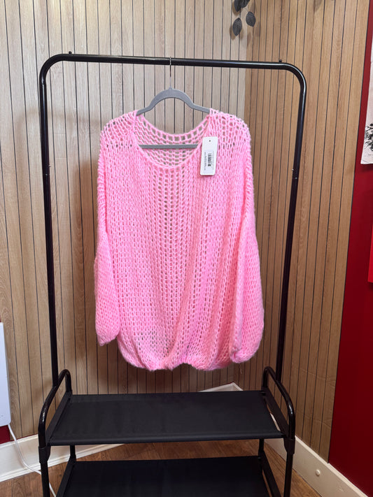Oversized Off Shoulder Knitted Sweater